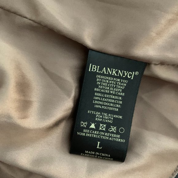 Blank NYC Suede Leather Jacket Size Large - Picture 6 of 10